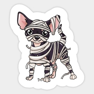 Chihuahua Mummy Illustration Sticker